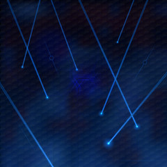 Wall Mural - Blue Lasers