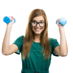 Poster - Girl Making Exercise