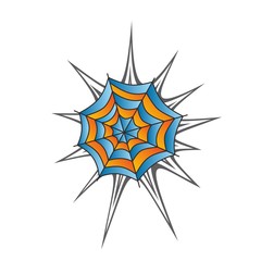 color spiderweb art