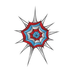 color spiderweb art