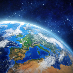 Wall Mural - planet earth in outer space