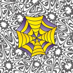 color spiderweb art