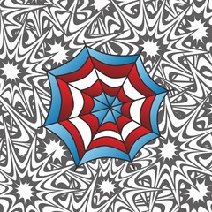 color spiderweb art