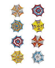 color spiderweb art