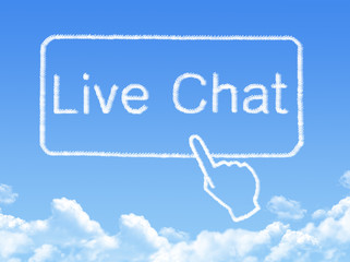 Canvas Print - Live chat message cloud shape