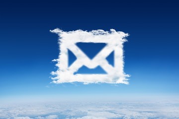 Poster - Composite image of cloud email