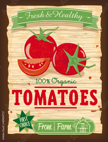 vintage-design-organic-pomidorowy-plakat-vector