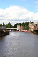 River Ouse In The City Of York Yorkshire UK  The Lendal Bridge