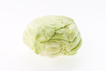 Wall Mural - Cabbage isolated on white