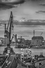 Shipbuilding Crane In The City Of Gdansk, Poland