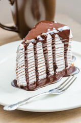 Wall Mural - chocolate crepe cake