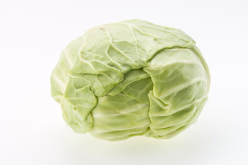 Wall Mural - Cabbage isolated on white