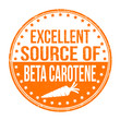 Excellent source of beta carotene stamp