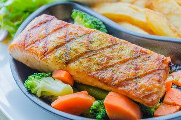 Poster - Salmon grilled