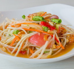 Sticker - green papaya salad