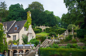 Wall Mural - Castle Combe, unique old English village and luxury golf club