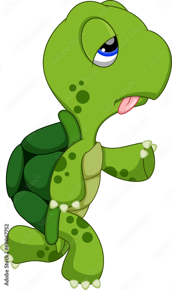 Turtle Running Characters Find Similar Images Cute turtle cartoon running Stock Vector | Adobe Stock