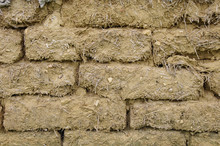Old Mud Bricks Wall