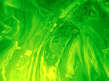 Abstract Green Plasma Background - Computer Generated.