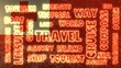 © JEGAS RA - travel related tags cloud on tongo national flag