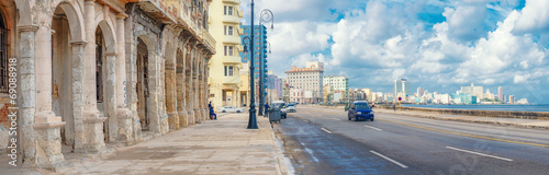 Mata magnetyczna Panoramę Hawany wzdłuż alei Malecon
