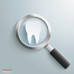 Canvas Print - Loupe White Tooth