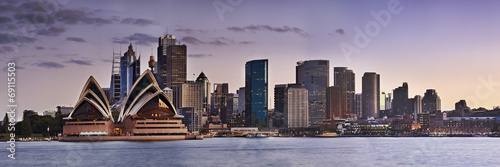 Naklejka na szybę Sydney CBD Kirribilli close panorama