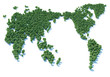 World map forest