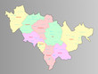 Administrative territory of Jilin Province,China