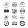 Set of vintage best seller badges and stickers