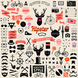 Fototapeta  - set of vintage styled design hipster icons
