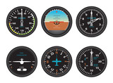 Fototapeta Koty - aircraft gauges