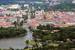 Vue aérienne de la ville de Metz - Moselle - France
