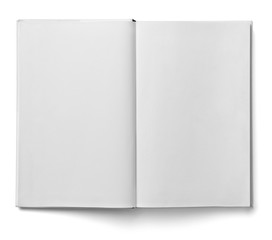 Wall Mural - book notebook textbook white blank paper template