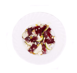 Wall Mural - Beet salad with pear and feta cheese.