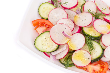 Sticker - Close up of radish salad.