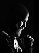 Bearded Man Praying