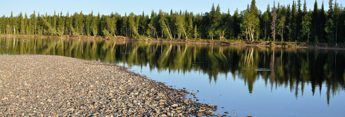 Panoramic view of the river.
