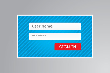 Illustration of Clean Member Login Design