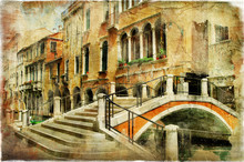 Venice' Streets. Artistic Picture
