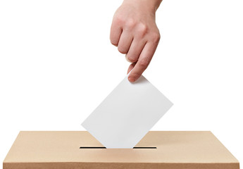 ballot box casting vote election