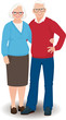 © Julia - Senior couple in full length