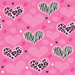 pink leopard zebra pattern vector illustration