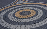 Fototapeta Kamienie - pattern on the pavement