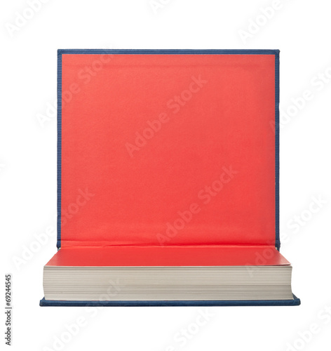 Fotografia, Obraz Hardback book with its cover flipped up isolated on white