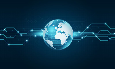 world technology internet connection background