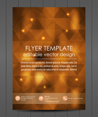 Poster - professional business flyer template or corporate banner