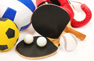 Sticker - Sports equipment isolated on white