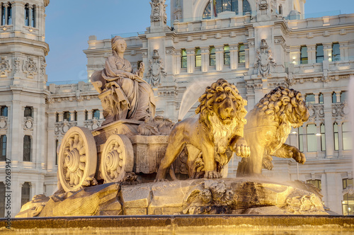 Fotomural  Cibeles Fountain at Madrid, Spain