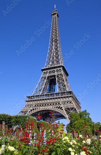 Naklejka na drzwi Eiffel Tower in Paris